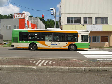 夕鉄バスA-E402号車＠清水沢駅前
