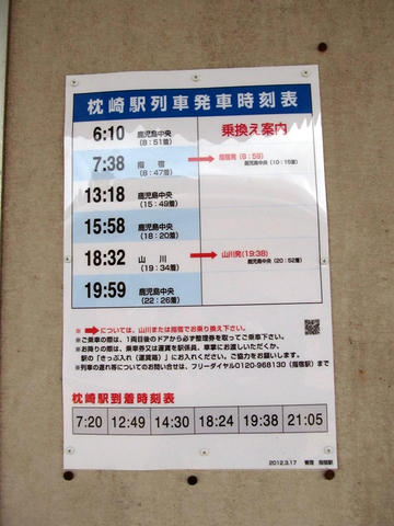 枕崎駅時刻表