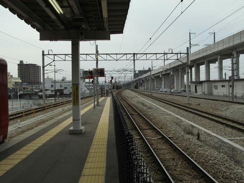 JR久留米駅から熊本方面を望む